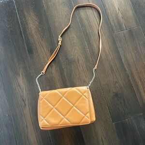 A new day camel Tan Quilted crossbody purse Bag